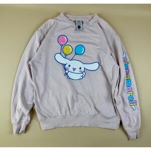 Kawaii Cinnamoroll Sweatshirt Graphic Sleeve Detail Size M Sanrio